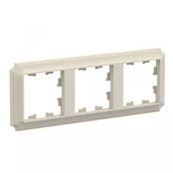 Рамка тройная Systeme Electric ATN100203 AtlasDesign ANTIQUE универсальная, Бежевый