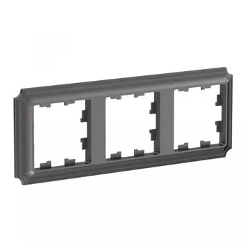 Рамка тройная Systeme Electric ATN100603 AtlasDesign ANTIQUE универсальная, Мокко