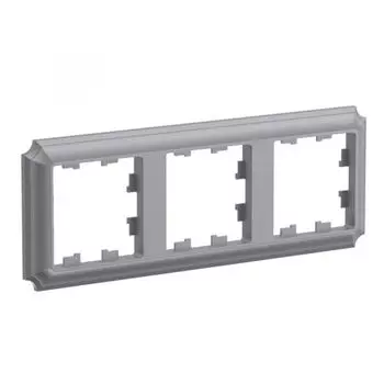 Рамка тройная Systeme Electric ATN100903 AtlasDesign ANTIQUE универсальная, Сталь