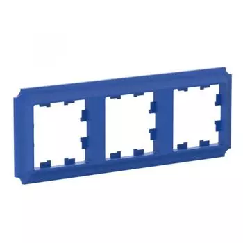 Рамка тройная Systeme Electric ATN101103 AtlasDesign ANTIQUE универсальная, Аквамарин