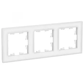 Рамка тройная Systeme Electric ATN320103 AtlasDesign NATURE Органическое стекло Белый