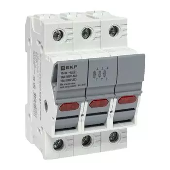 Разъединитель-предохранитель EKF df103-e DF 10х38 3Р (тип ПВЦ)