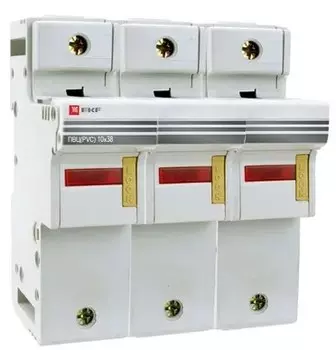 Разъединитель-предохранитель EKF pr-10-38-3 для ПВЦ 10x38 3P (с индик.)
