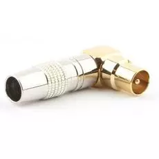 Разъем Cablexpert TVPL-07 TV (папа) позолоченный, латунь OD8.5, 90 градусов, блистер