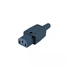 Разъем Hyperline CON-IEC320C13 IEC 60320 C13 220В 10A на кабель (плоские контакты внутри разъема), прямой