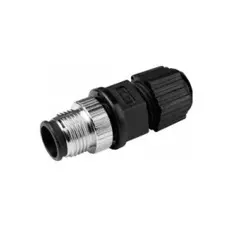 Разъем MOXA M12D-4P-IP68 Field-installable D-coded screw-in sensor connector, male