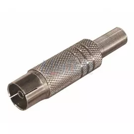 Разъем Rexant 05-2014 гнездо TV никель c пружиной