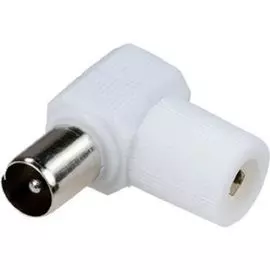 Разъем Rexant 05-2062 гнездо TV без пайки белый угловой