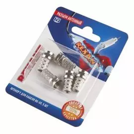 Разъем Rexant 06-0003-A5 антенный на кабель, штекер F для кабеля RG-59, (5шт.)