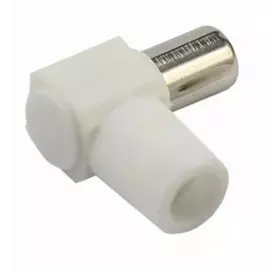 Разъем Rexant 06-0014-A антенный на кабель, (штекер-TV угловой), белый