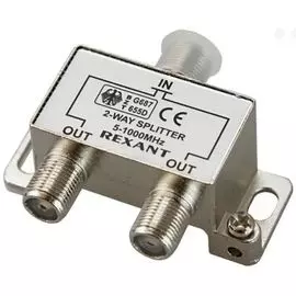Разветвитель антенный Rexant 06-0040-B F-типа на 2 TV, 5-1000 МГц