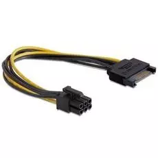 Разветвитель Cablexpert CC-PSU-SATA SATA->PCI-Express 6pin, 20см