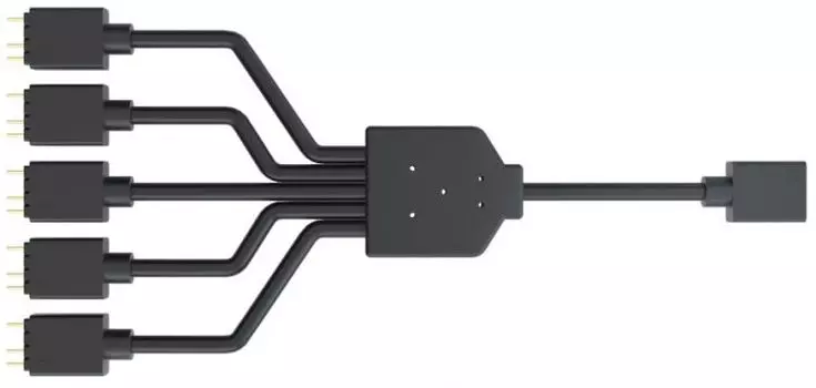 Разветвитель Cooler Master MFX-AWHN-1NNN5-R1 addressable RGB 1-to-5 cable