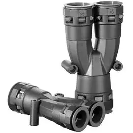 Разветвитель DKC PAY231717N DN 1х23 + 2х17 мм, полиамид, цвет черный, "Octopus" (уп5шт)