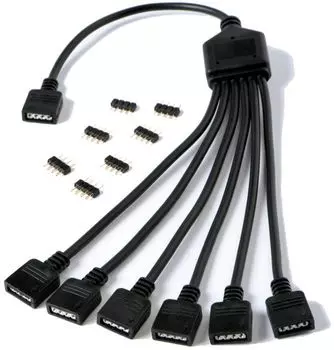 Разветвитель GELID CA-RGB-02 для RGB подсветки 1 в 6, 30 см