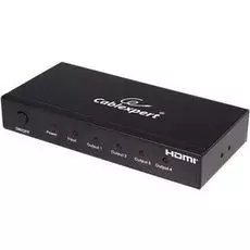 Разветвитель HDMI Cablexpert HD19F/4x19F DSP-4PH4-02 1 компьютер => 4 монитора, Full-HD, 3D, 1.4v, каскадируемый