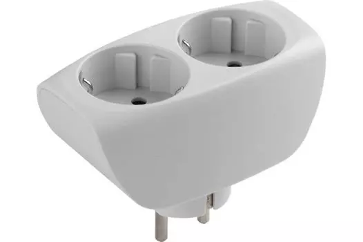 Разветвитель ЭРА C0045528 SP-2e-W 2гн, с заземлением, со шторками