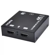 Разветвитель OSNOVO D-Hi102/1 HDMI (1вх./2вых.). Разрешение до 1080p/36бит (Deep Color) и 4Kx2K (3840x2160/60Гц, YCbCr 4:2:0). Поддержка 3D и HDCP. Ск