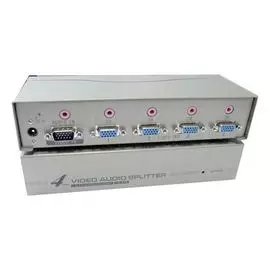 Разветвитель OSNOVO D-VA104 1VGA+1Стерео Аудио вх./4 VGA+4 Стерео Аудио. Расстояние передачи до 50м, разрешение до 1920х1440, 60Гц, подключение VGA(15
