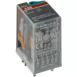 Реле ABB 1SVR405613R0000 промежуточное 24V 6A 4ПК (AC) CR-M024AC4