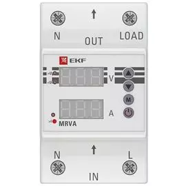 Реле EKF MRVA-63A напряжения и тока с дисплеем MRVA 63А PROxima