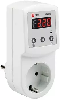 Реле напряжения EKF MRVs-16 цифровое розеточное PROxima