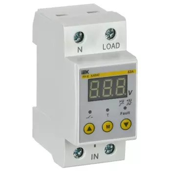 Реле напряжения IEK IVR21-1-63 РН-д однофазное 36мм 63А