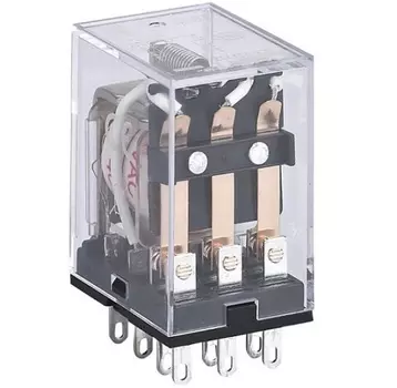 Реле промежуточное CHINT 285250 JZX-22F(В)/4Z PLU 4 конт. с инд. LED и защитой от перенапр. 3А 24В DC