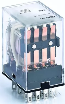 Реле промежуточное DEKraft 23804DEK 4 конт. с LED инд. 3А 24В DC ПР-102