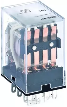 Реле промежуточное DEKraft 23895DEK 4 конт. с LED инд. 5А 24В AC ПР-102