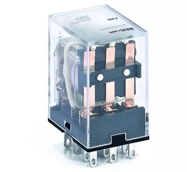 Реле промежуточное DEKraft 23921DEK 3 конт. с LED инд. 10А 24В DC ПР-102