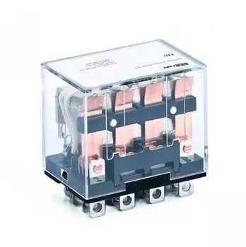 Реле промежуточное DEKraft 23937DEK 4 конт. с LED инд. 10А 24В DC ПР-102