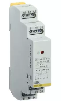 Реле промежуточное IEK OIR-308-AC230V OIR 3 конт. 8А 230В AC