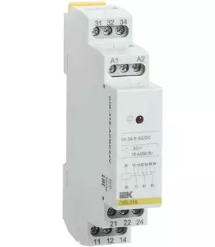 Реле промежуточное IEK OIR-316-ACDC24V OIR 3 конт. 16А 24В AC/DC