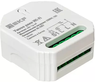 Реле умное EKF ssh-1g-wf в подрозетник 1-канальное Wi-Fi Connect