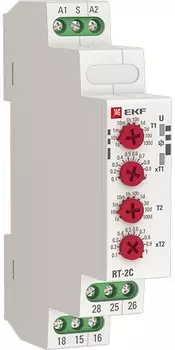 Реле времени EKF rt-2c-12-240 (2 регулир. порога времени 2 исп. конт.)
