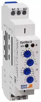 Реле времени КЭАЗ 332030 TMR-ACY-1T-240U-1 циклическое 16А 1СО 12-230АС/DC