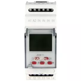Реле времени Zamel ZCM-11 недельное 1-канал ЖК 16А 400 программ на DIN рейку