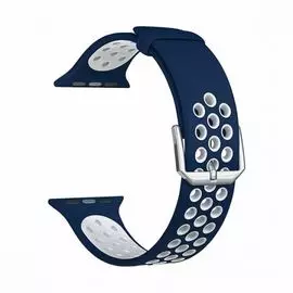 Ремешок на руку Lyambda ALIOTH DS-GS-03-20-BL силиконовый для часов 20 mm blue/white