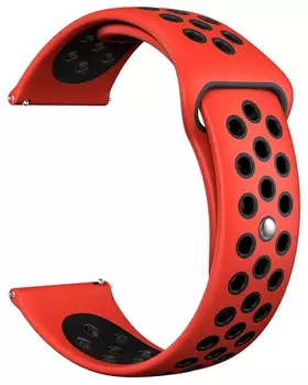Ремешок на руку Lyambda ALIOTH DS-GS-03-22-RD силиконовый для часов 22 mm red/black
