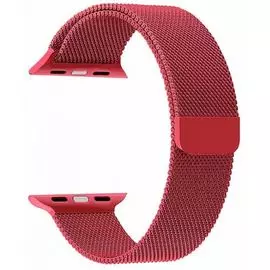 Ремешок на руку Lyambda CAPELLA DS-APM02-44-GS из нержавеющей стали для Apple Watch 42/44 mm gules