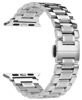 Ремешок на руку Lyambda CETUS DSG-25-40-SL из нержавеющей стали для Apple Watch 38/40/41 mm silver