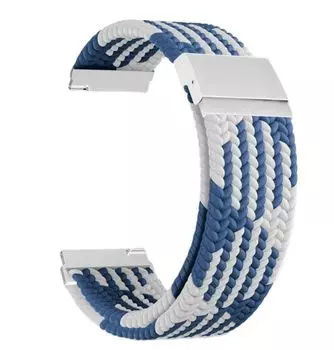 Ремешок на руку Lyambda DSN-13-20-BLW плетеный нейлоновый для часов 20 mm blue/white