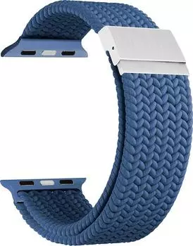 Ремешок на руку Lyambda DSN-18-44-BL плетеный нейлоновый для Apple Watch 42/44/45/49 mm blue