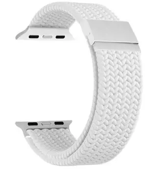 Ремешок на руку Lyambda DSN-18-44-WH плетеный нейлоновый для Apple Watch 42/44/45/49 mm white