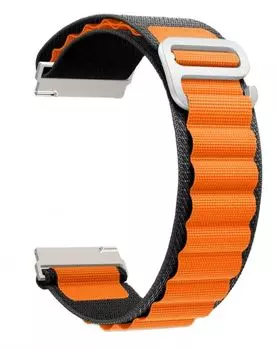 Ремешок на руку Lyambda DSN-24-40-BO петлевой нейлоновый для Apple Watch 38/40/41 mm black/orange