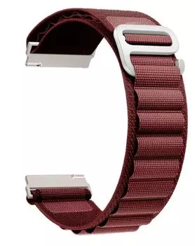 Ремешок на руку Lyambda DSN-24-40-WR петлевой нейлоновый для Apple Watch 38/40/41 mm wine red