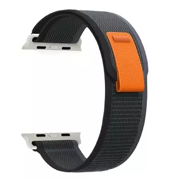 Ремешок на руку Lyambda DSN-25-44-BG нейлоновый для Apple Watch 42/44/45/49 mm black/grey/orange