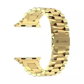 Ремешок на руку Lyambda KEID DS-APG-02-44-GL из нержавеющей стали для Apple Watch 42/44 mm gold