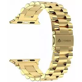 Ремешок на руку Lyambda KEID DS-APG-02-40-GL из нержавеющей стали для Apple Watch 38/40 mm gold